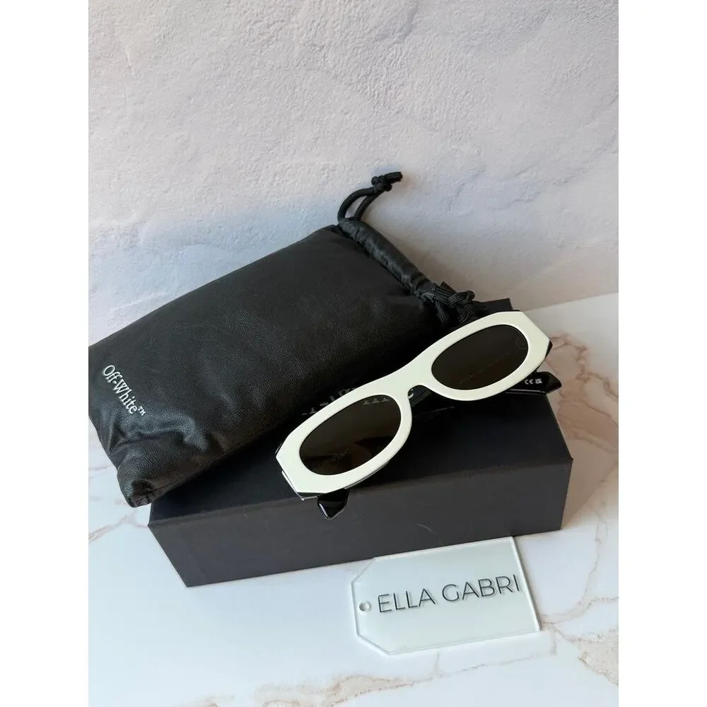 NEW Off White Orlando OERI130 White Unisex Sunglasses